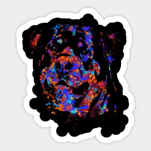 Colorful Rottweiler  - Metzgerhund Sticker